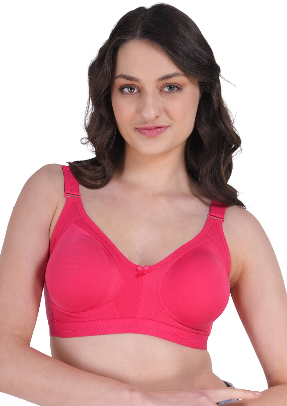     			Dempsey Pack of 1 Cotton Blend Non Padded Everyday Bra For Women ( Red )