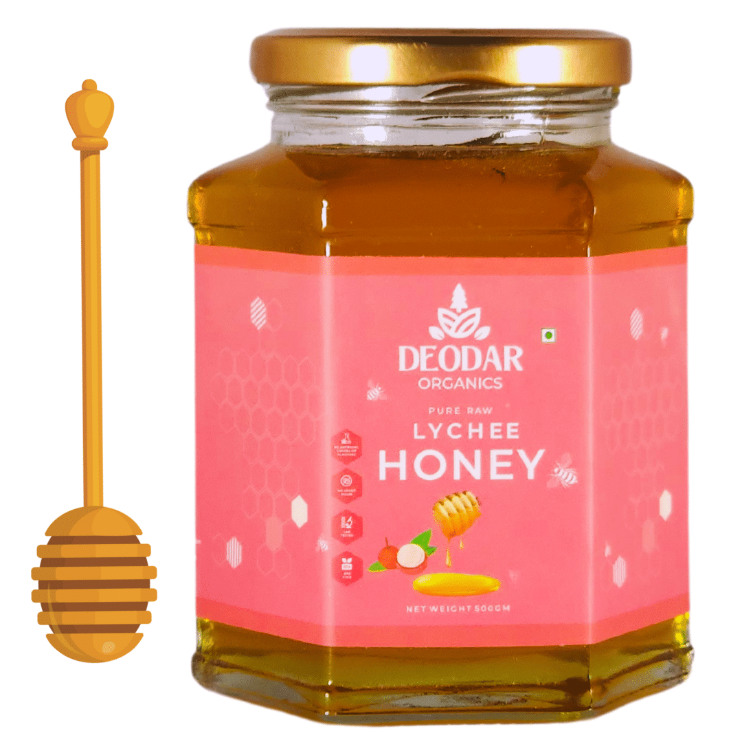 Deodar organics Raw Lychee Honey 500 g Deodar organics Raw Lychee Honey 500 g