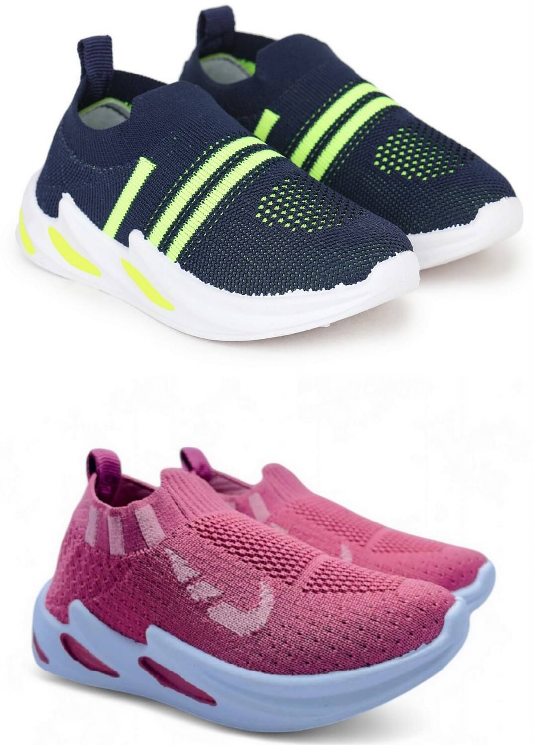     			Fabbmate - Peach Boy's Sneakers ( 2 Pairs )
