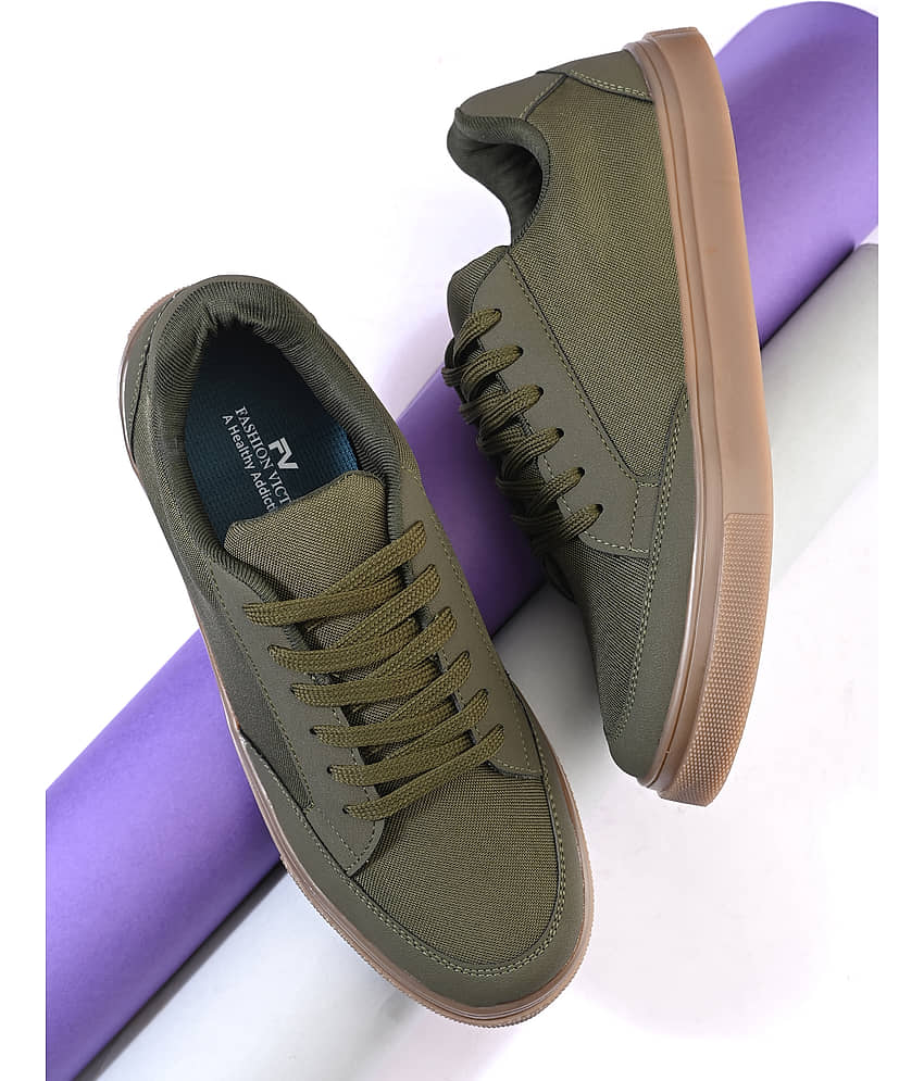 Fashion Victim Green Men's Sneakers - Casual Shoes | Buy online on ZillyBuy