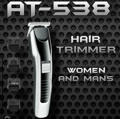     			Genric AT538 Black Cordless Beard Trimmer With 90 minutes Runtime