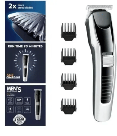     			Genric AT538 Black Cordless Beard Trimmer With 90 minutes Runtime