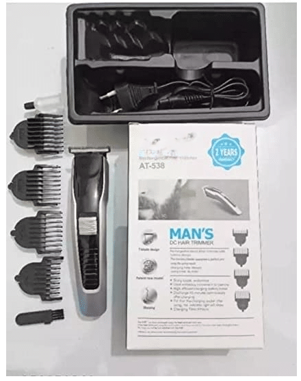     			Genric AT538 Black Cordless Beard Trimmer With 90 minutes Runtime