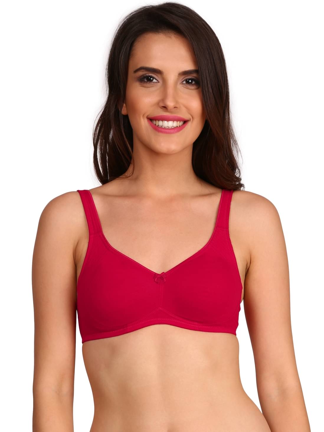     			Jockey Pack of 1 Cotton Blend Non Padded Minimizer Bra For Women ( Red )