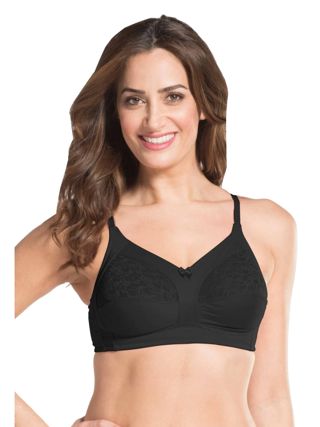 Jockey Pack of 1 Cotton Blend Non Padded T-Shirt Bra For Women ( Black ) Jockey Pack of 1 Cotton Blend Non Padded T-Shirt Bra For Women ( Black )