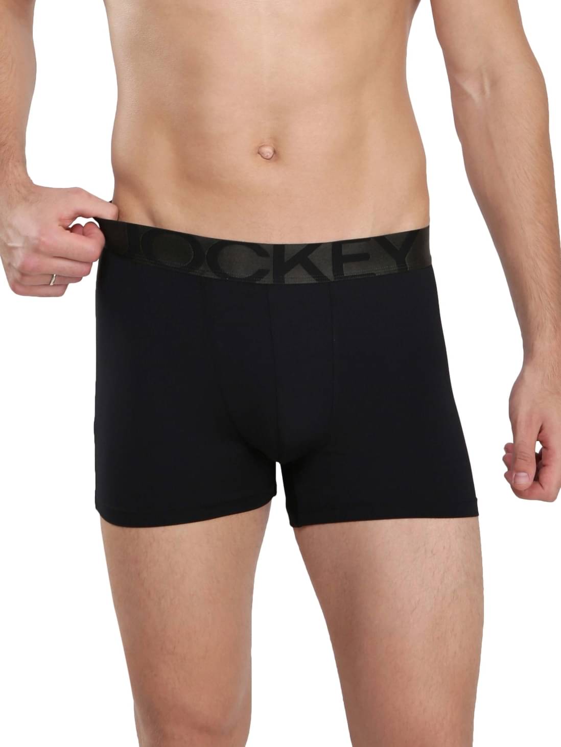     			Jockey Pack of 1 Cotton Trunks For Men's ( Black )