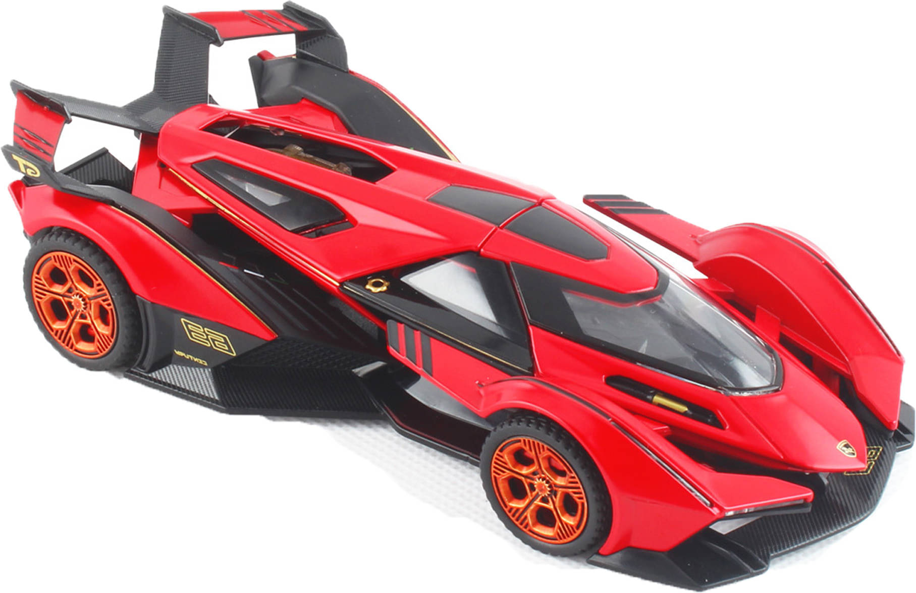     			Joy Junction 1:32 Lamborgini V12 Metal Pullback Toy car with Openable Doors & Light Music (Red)