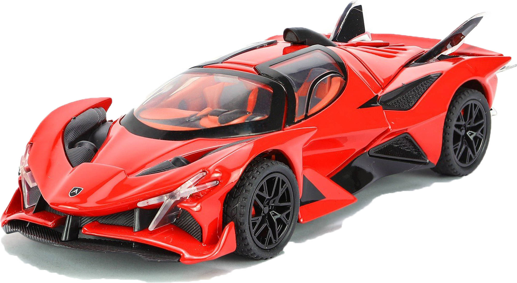     			Joy Junction 1:32 Scale Apolo Diecast Pull Back Toy car with Openable Doors, Light & Sound (Red)