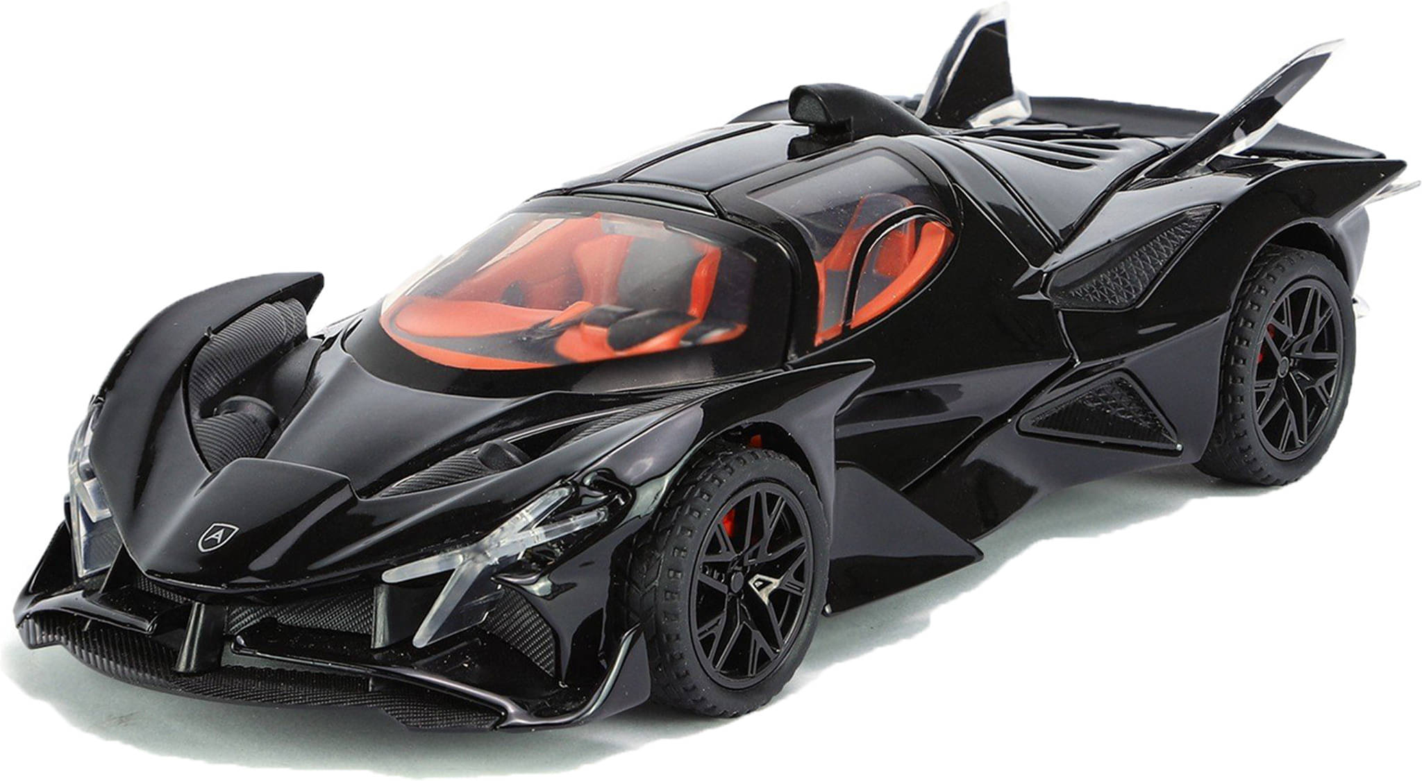     			Joy Junction 1:32 Scale Apolo Diecast Pull Back Toy car with Openable Doors, Light & Sound (Black)