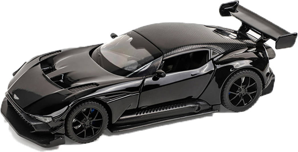     			Joy Junction Koenigseg Model Metal Car Pullback Toy car with Openable Doors & Light Music (Black)