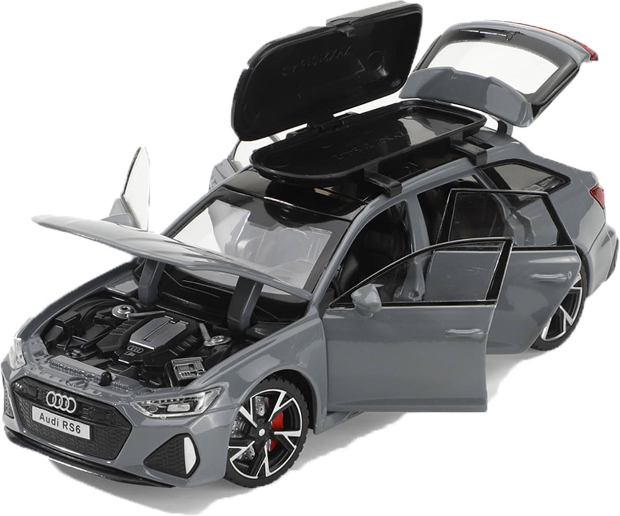     			Joy Junction Limited Edition 1:32 Scale Metal Pull Back Toy Car (RS6 Grey) (Grey)