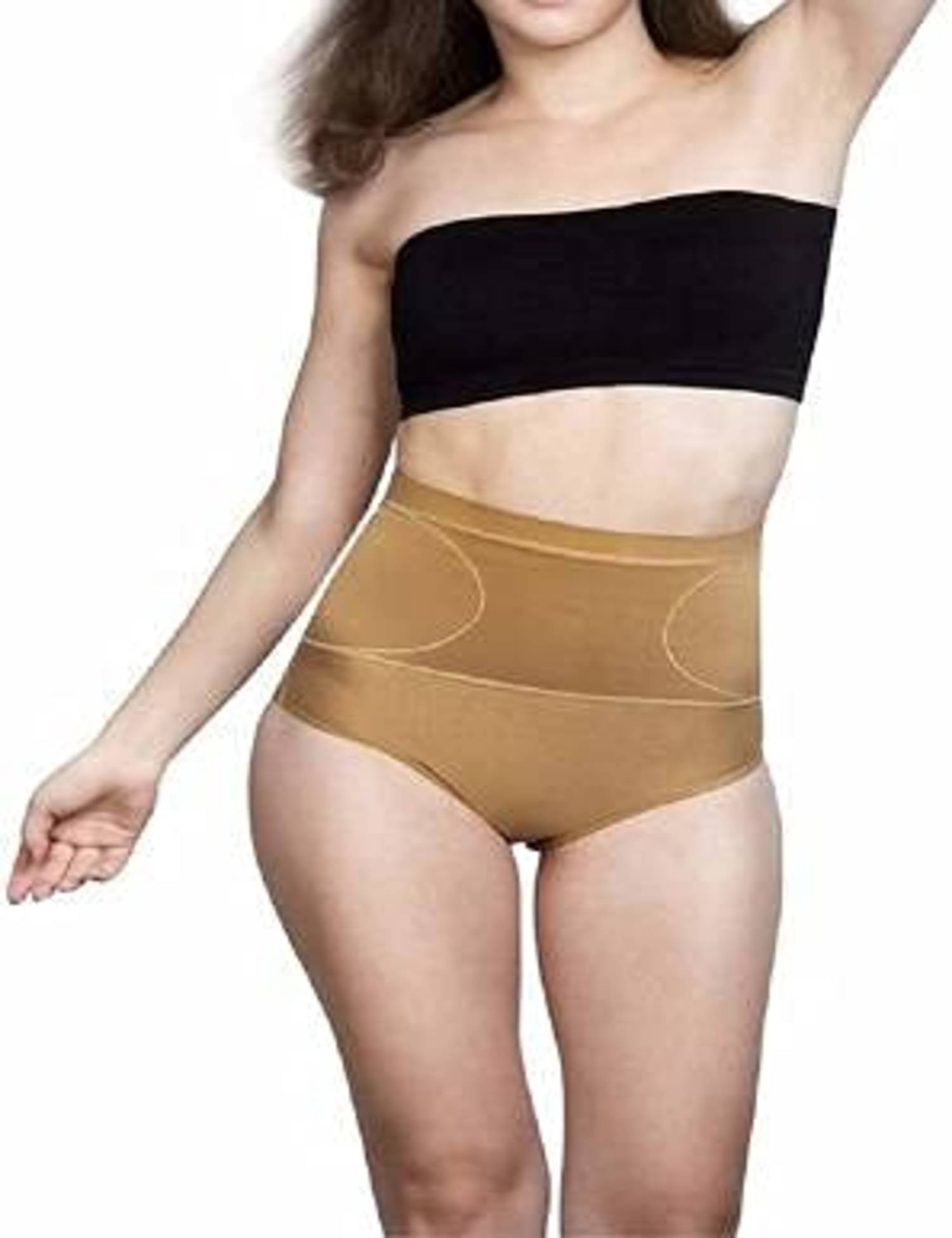 KUDIZE Pack of 1 Cotton Women's Hip Reducer ( Beige )     			KUDIZE Pack of 1 Cotton Women's Hip Reducer ( Beige )