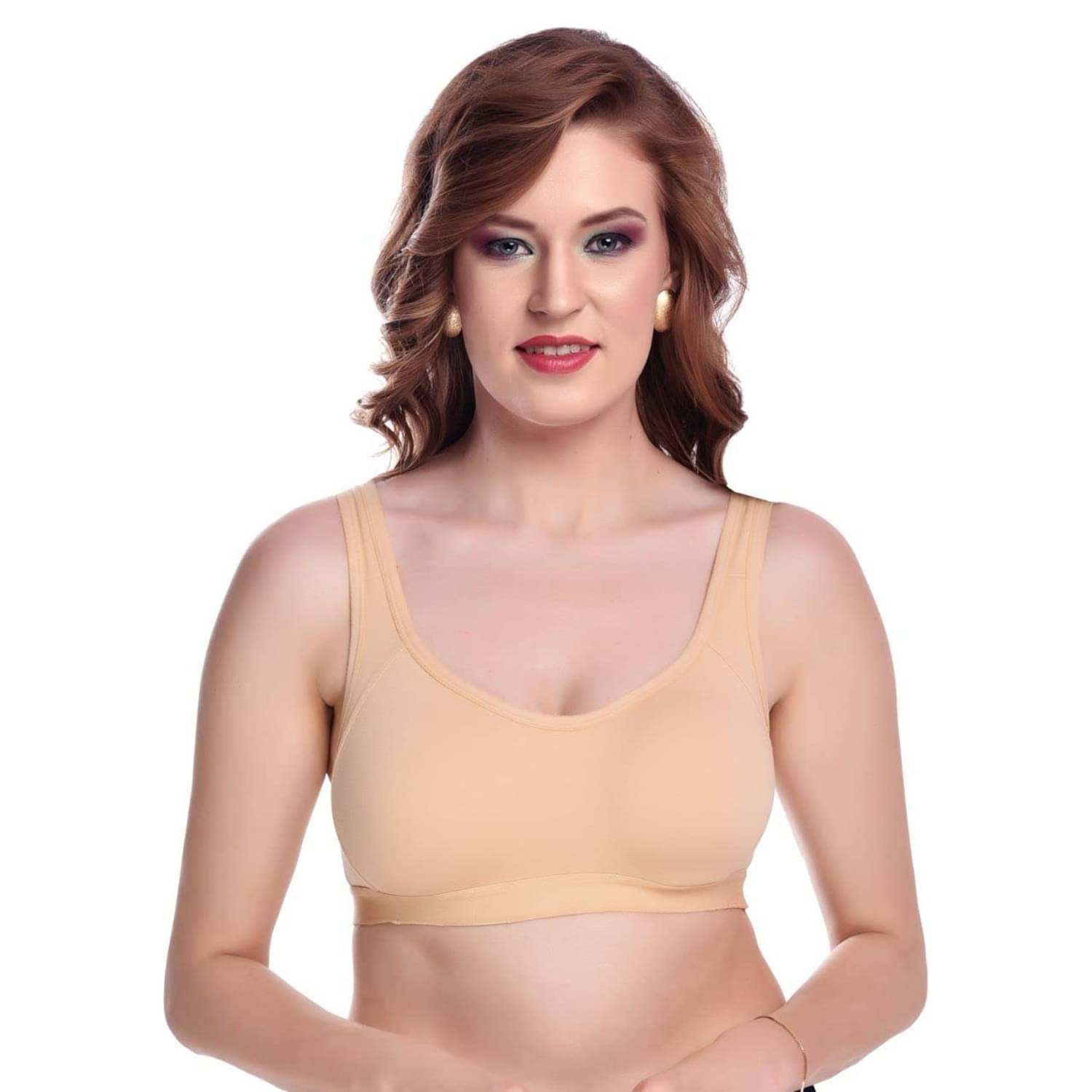     			KUDIZE Pack of 1 Cotton Non Padded Shaping Bra For Women ( Beige )