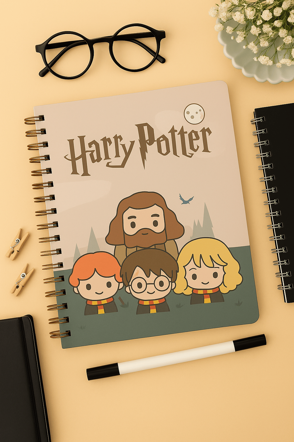    			Kalra Magic Printed Designer Notebook Diary Notepad Design 0086 | Ruled A5 Diary | Student Notebook | Art 200 | Diary | Gift Item Pack 1