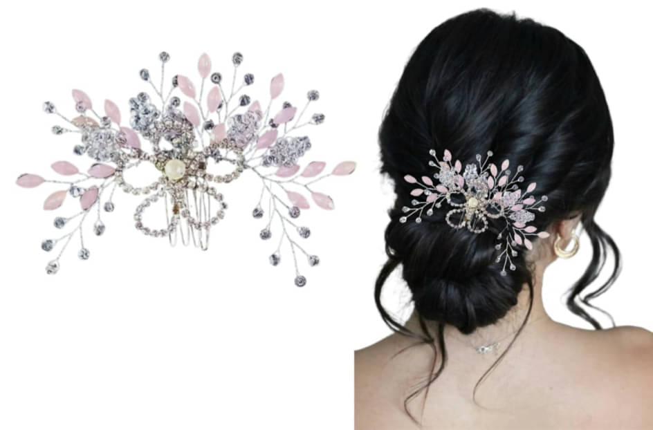     			Medbuddy Light Pink Comb Clip ( Pack of 1 )