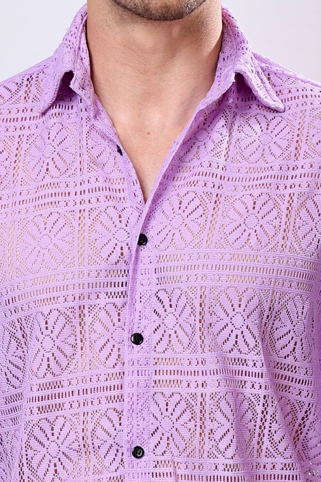 RAAVI Polyester Regular Fit Solids Full Sleeves Men's Casual Shirt - Purple ( Pack of 1 ) RAAVI Polyester Regular Fit Solids Full Sleeves Men's Casual Shirt - Purple ( Pack of 1 )