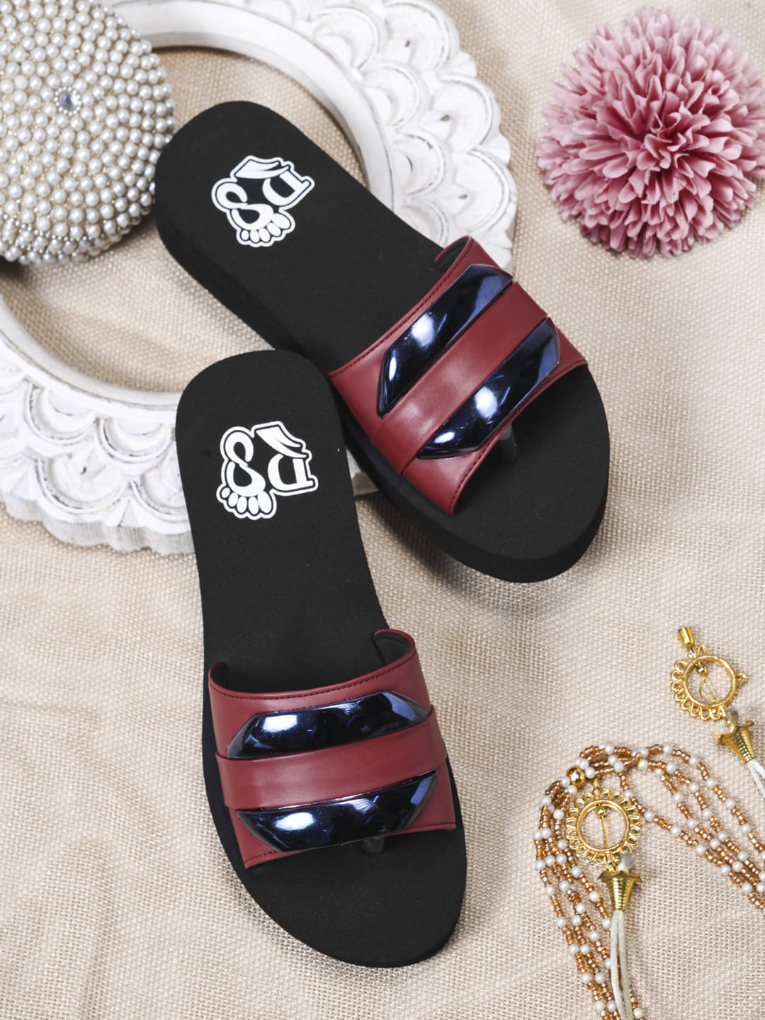     			Rasambh Maroon Women's Slide