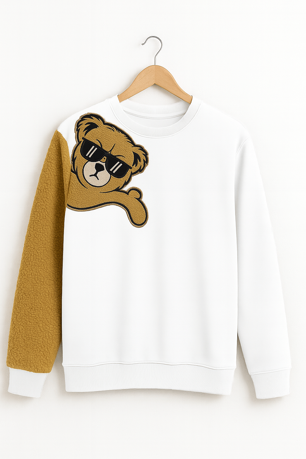 Singham Fleece Hooded Men's Sweatshirt - White ( Pack of 1 ) Singham Fleece Hooded Men's Sweatshirt - White ( Pack of 1 )