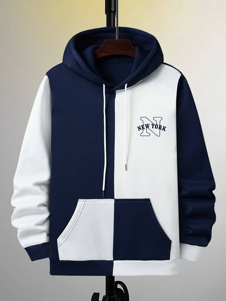    			Singham Fleece Hooded Men's Sweatshirt - Blue ( Pack of 1 )
