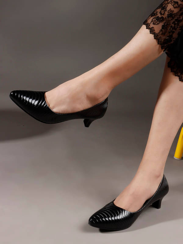     			Sukun Black Women's Sandal Heels