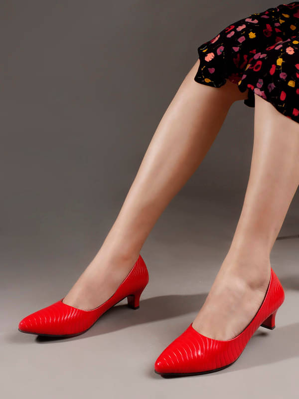     			Sukun Red Women's Sandal Heels