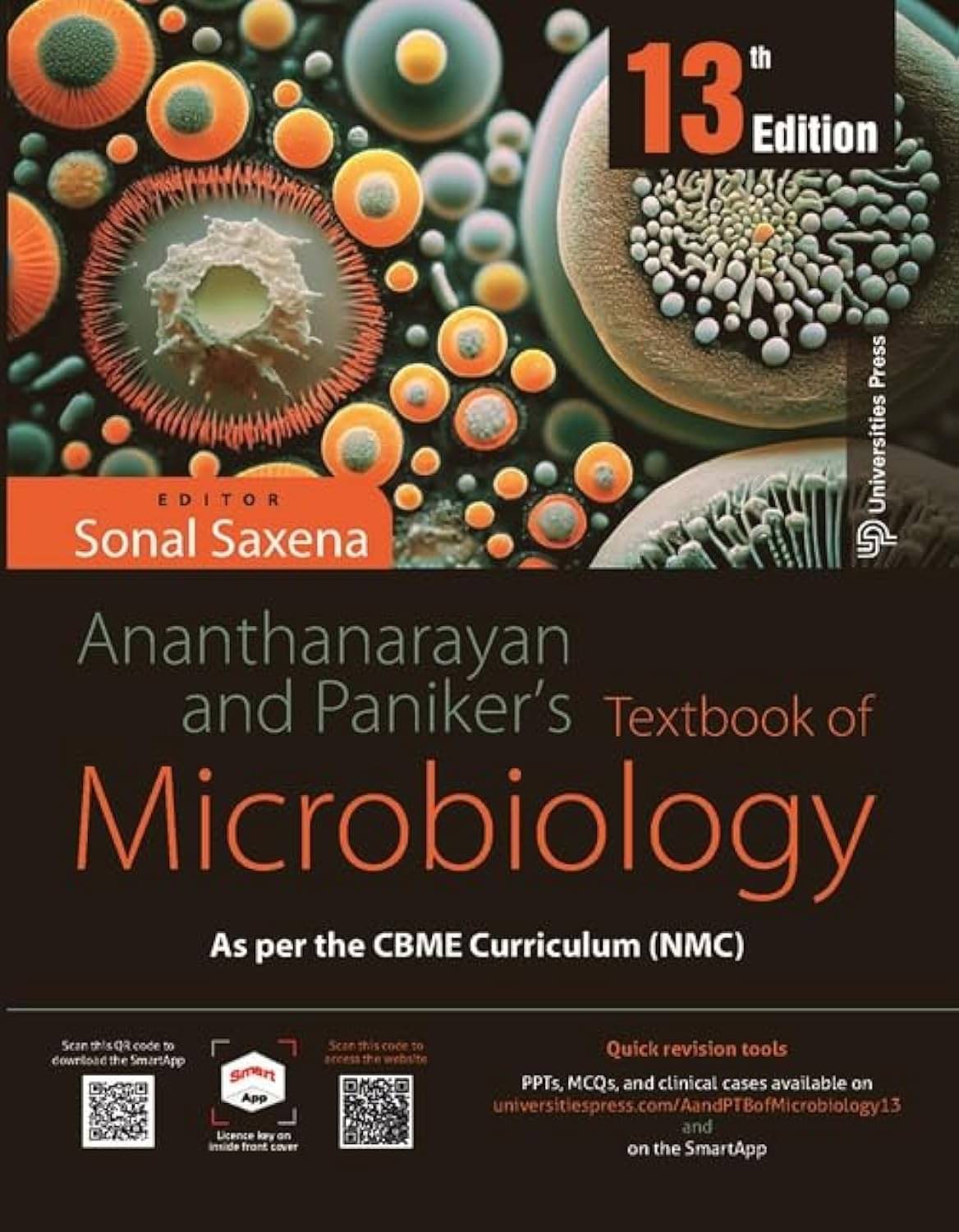     			TEXTBOOK OF MICROBIOLOGY, 13TH EDITION