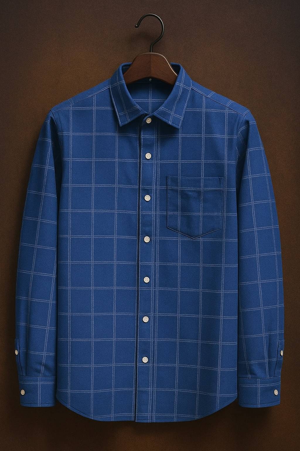 Try This Cotton Blend Regular Fit Checks Full Sleeves Men's Casual Shirt - Blue ( Pack of 1 ) Try This Cotton Blend Regular Fit Checks Full Sleeves Men's Casual Shirt - Blue ( Pack of 1 )