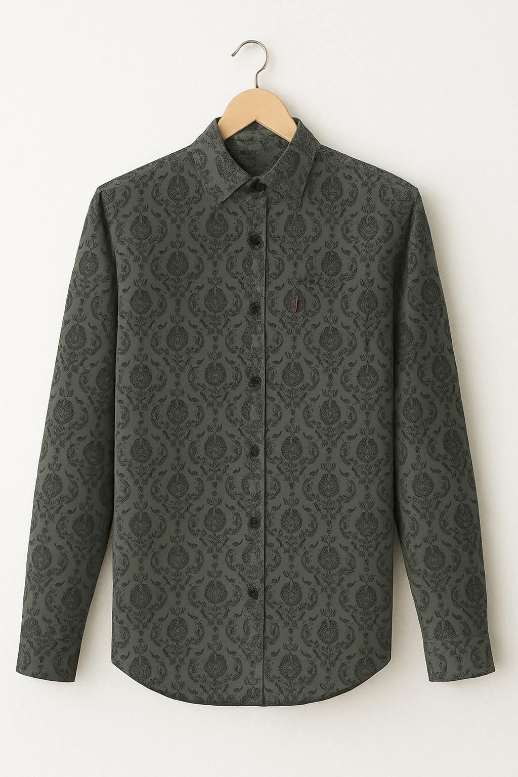     			Try This Cotton Blend Regular Fit Colorblock Full Sleeves Men's Casual Shirt - Green ( Pack of 1 )