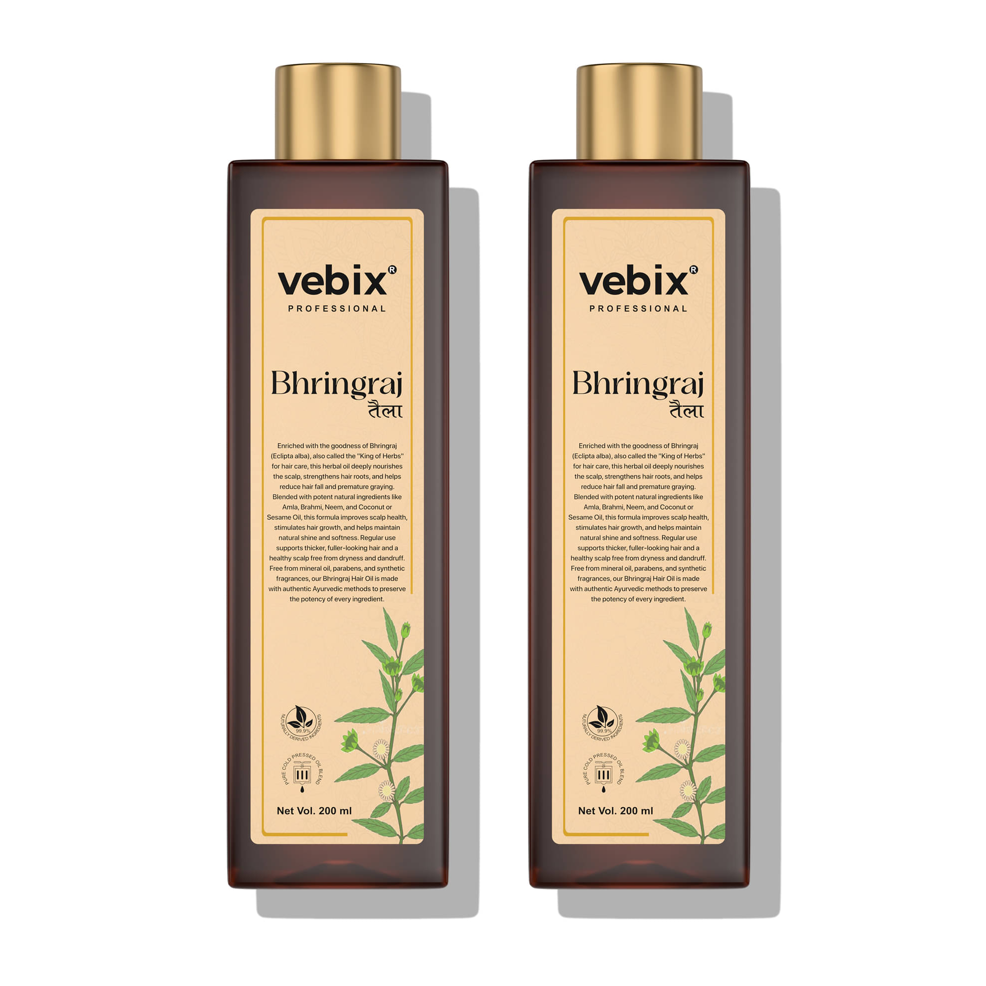     			Vebix Professional Hair Growth Bhringraj Oil 400 ml ( Pack of 2 )