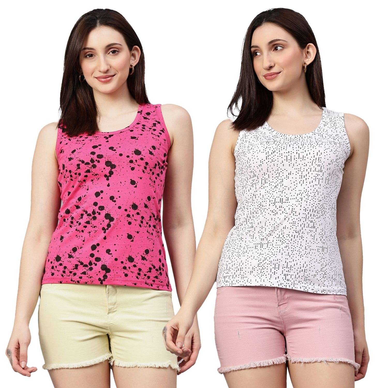 Volex Women's Cotton Tank Top ( Multi Color ) Volex Women's Cotton Tank Top ( Multi Color )