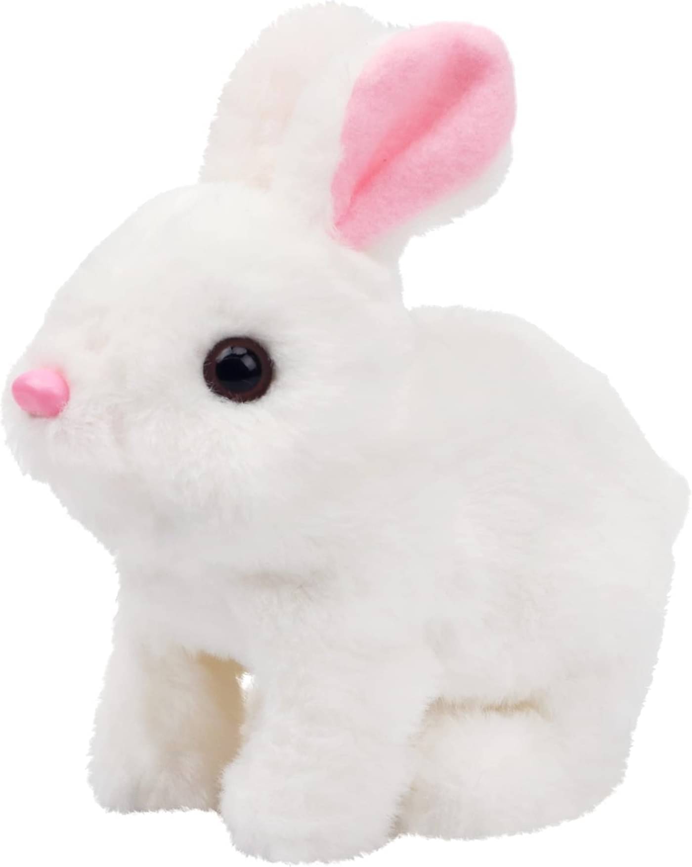     			AYUOTOQi 1Pc Hopping Walking Bunny Toy with Sounds, Jumping Rabbit Wiggling Ears, Moving Soft Toys for Toddler, Twitching Mouth and Nose, Educational Interactive Rabbits Toy for Baby Kids