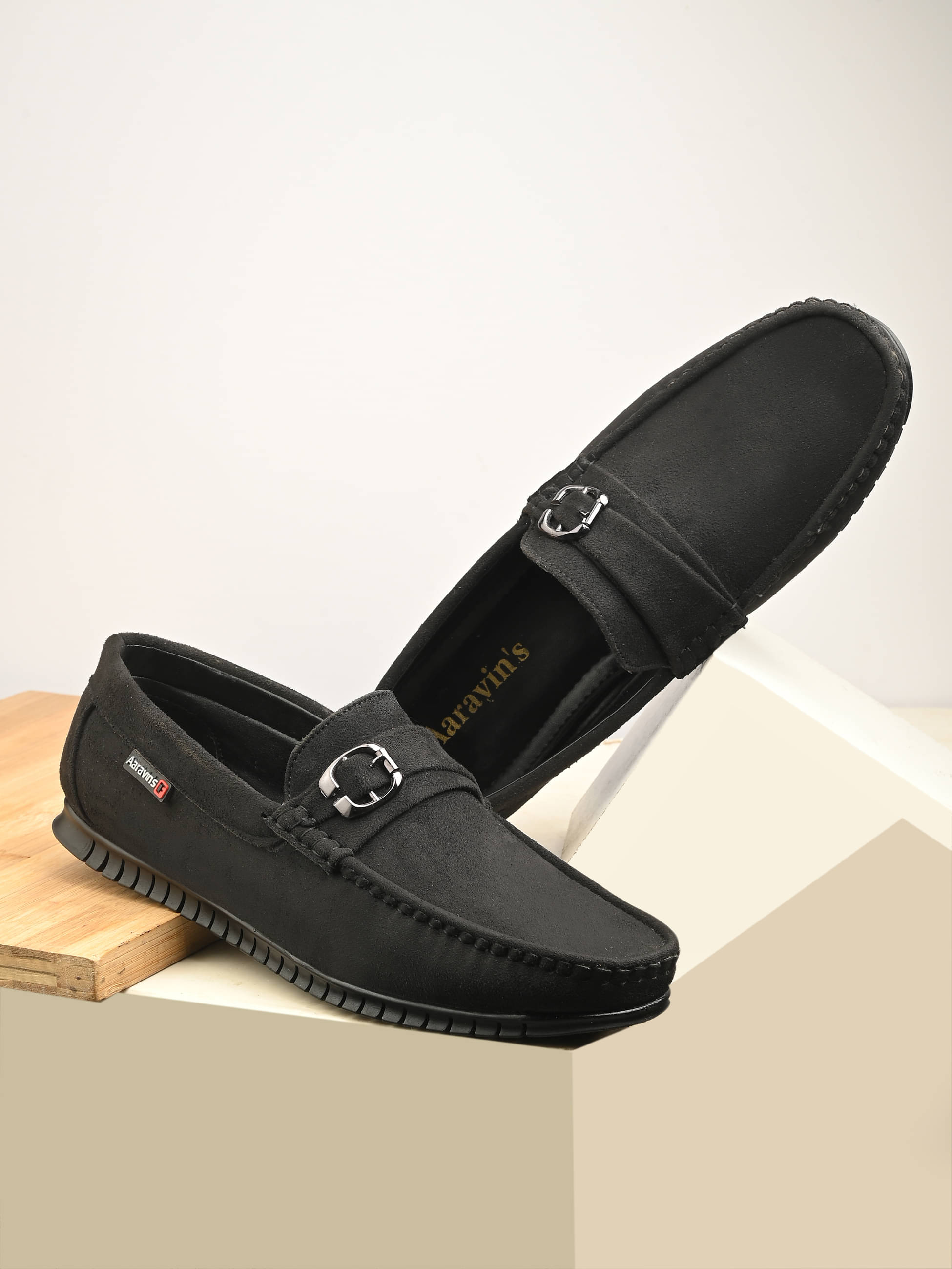     			Aaravin's Black Men's Hazel Shoes