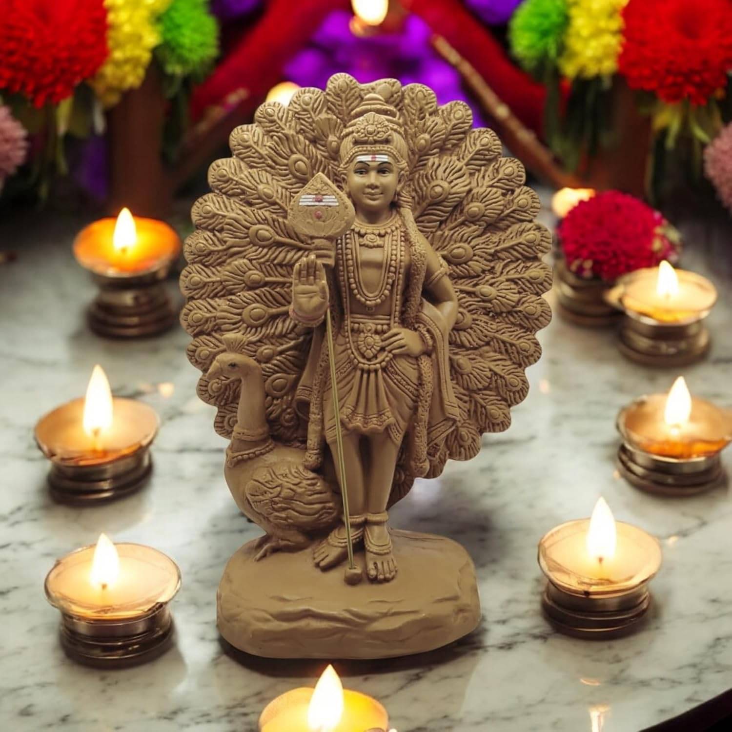     			Anantamitra Resin Karthikeya Swamy Idol ( 20 cm )