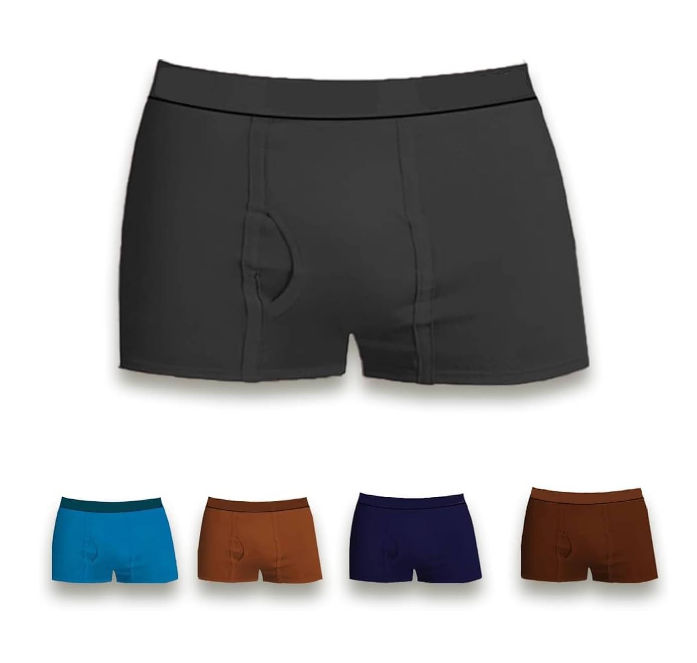     			D1 DIFFERENT ONE Pack of 5 Cotton Trunks For Men's ( Multicolor )