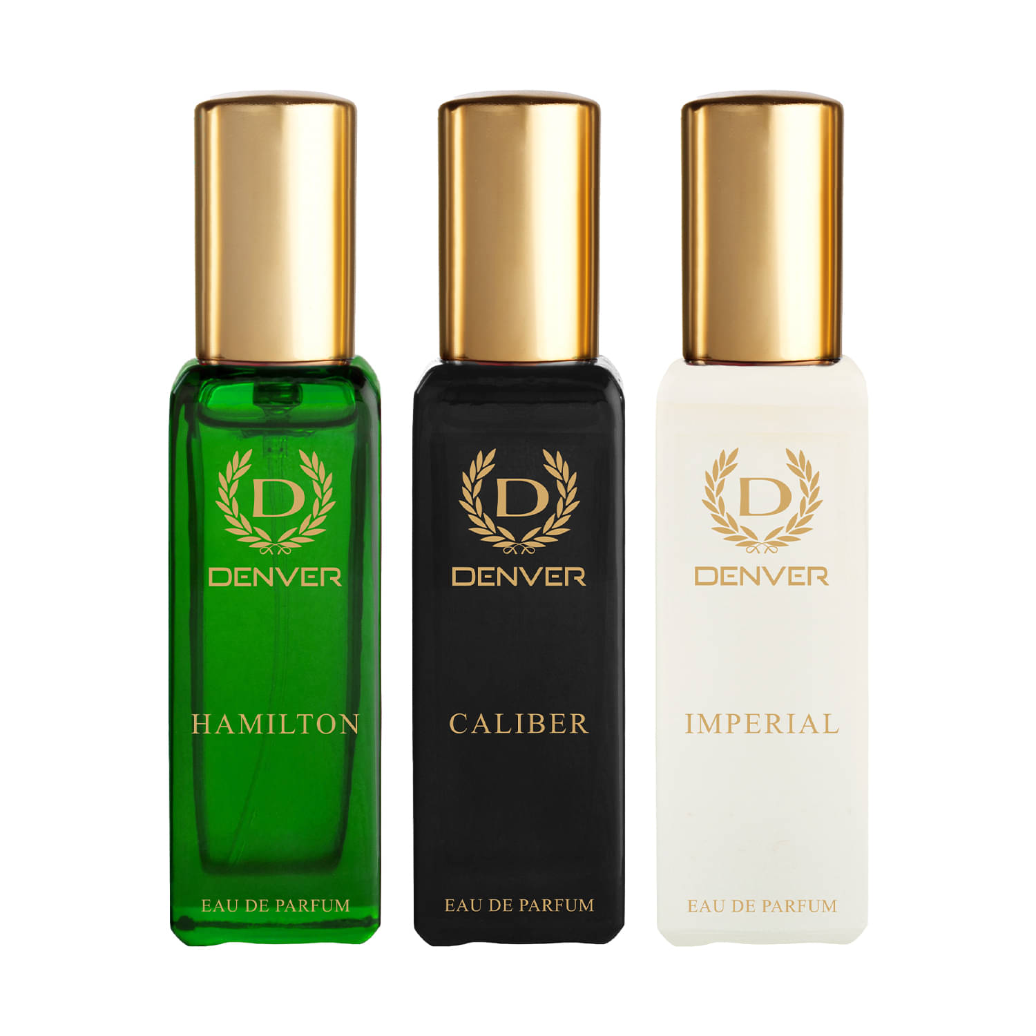 DENVER Hamilton, Imperial & Caliber Perfume Long Lasting Eau de Parfum For Men 20ml Each(Pack of 3) DENVER Hamilton, Imperial & Caliber Perfume Long Lasting Eau de Parfum For Men 20ml Each(Pack of 3)