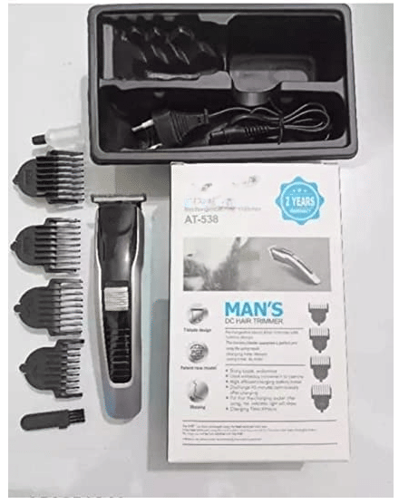     			Genric AT538 Black Cordless Beard Trimmer With 90 minutes Runtime