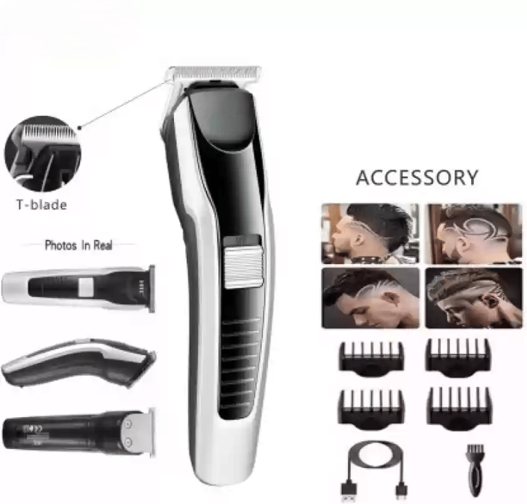     			Genric AT538 Black Cordless Beard Trimmer With 90 minutes Runtime