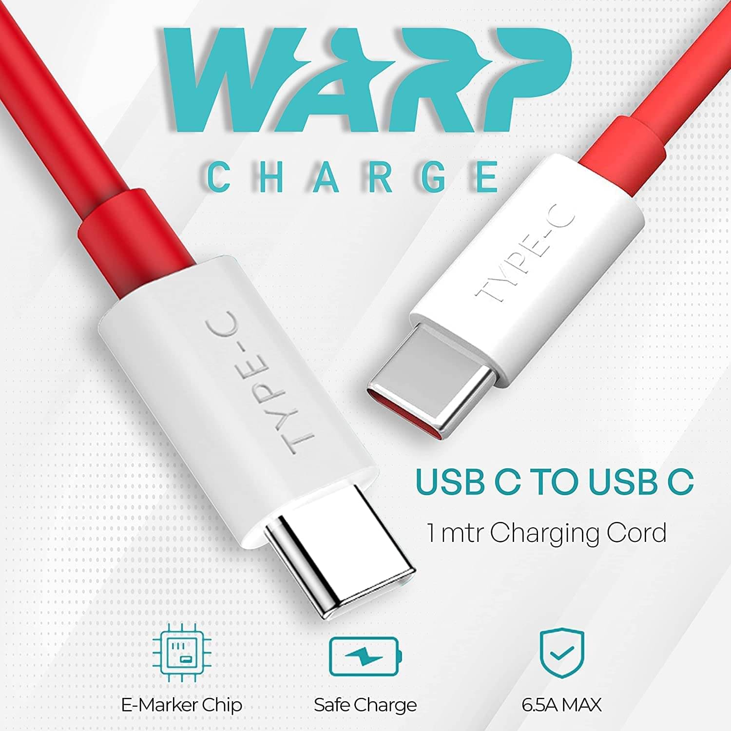     			"High-Speed 100W Type-C to Type-C Fast Charging Cable | Durable Braided USB-C Cord | Stylish Red Color | Fast Data Transfer | Compatible with Smartphones, Tablets, Laptops & More"