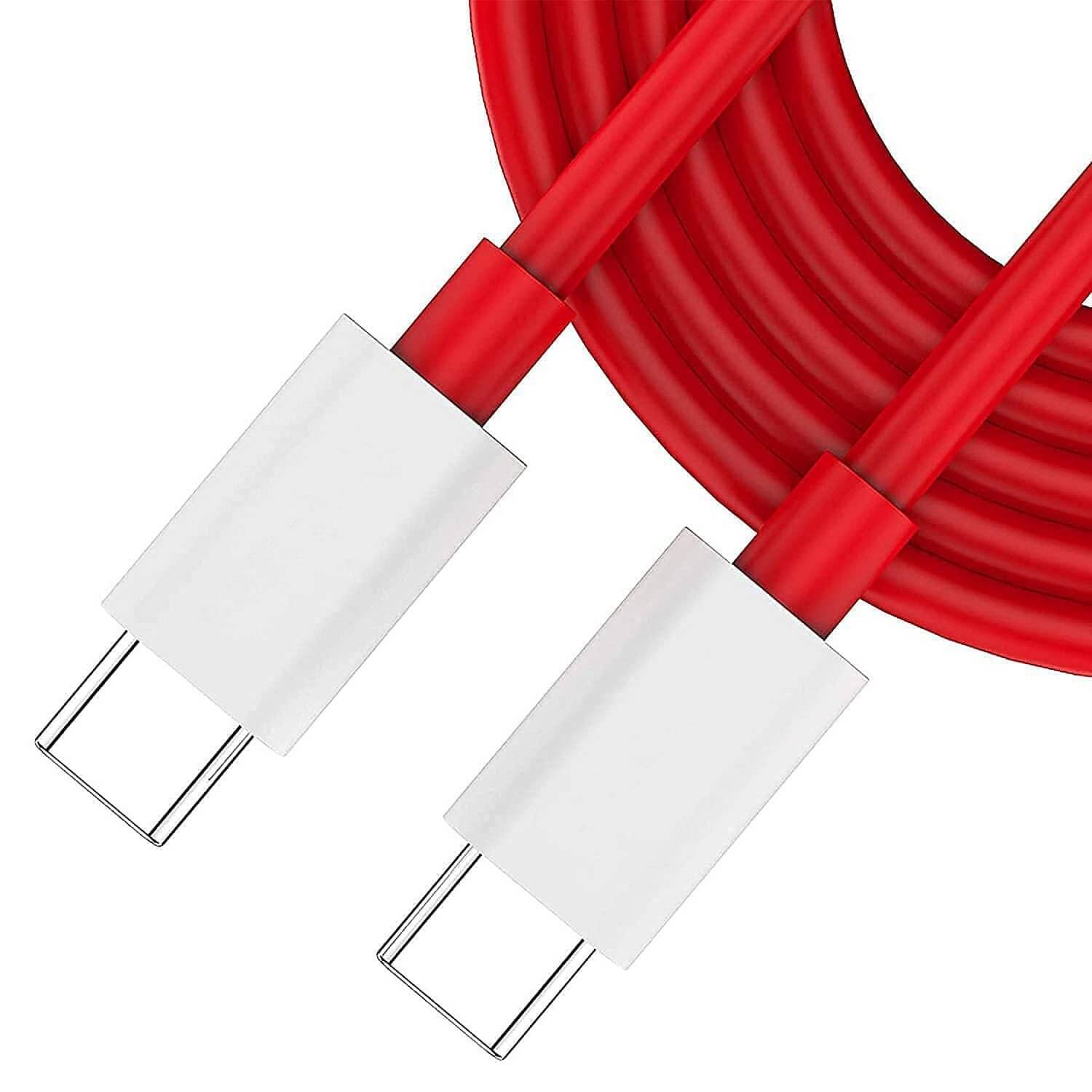     			"High-Speed 100W Type-C to Type-C Fast Charging Cable | Durable Braided USB-C Cord | Stylish Red Color | Fast Data Transfer | Compatible with Smartphones, Tablets, Laptops & More"