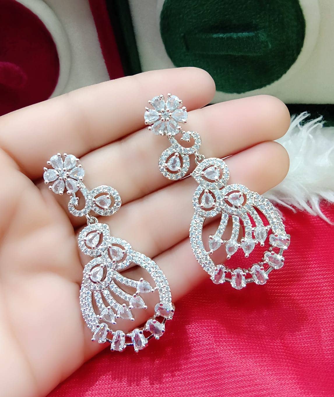 Ladymania Silver Hoops Earrings ( Pack of 1 ) - Earrings | Buy online on ZillyBuy