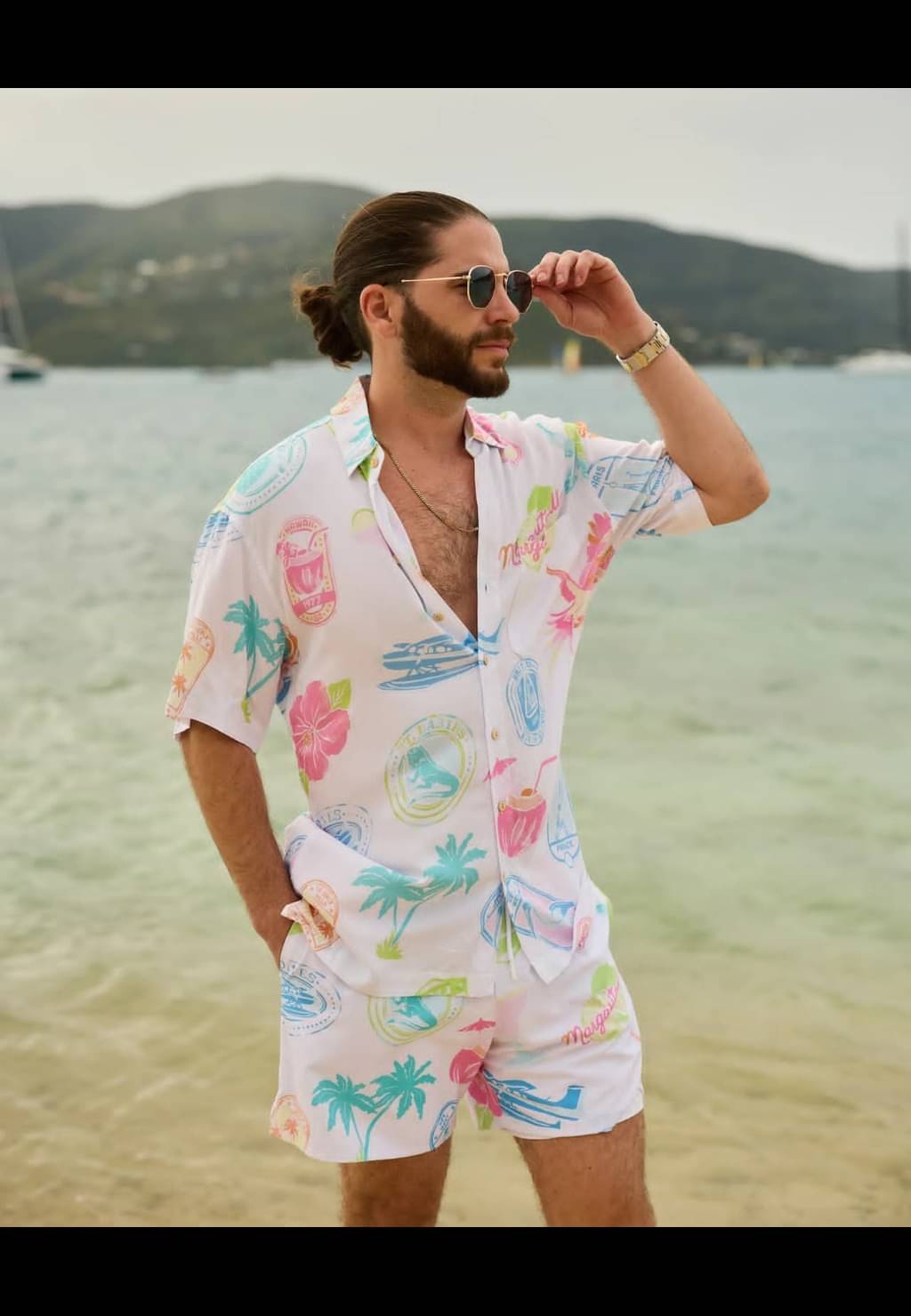     			Siddheshwar Styles Men's Shirt With Shorts Co-Ords Set ( Pack of 1 , Multicolor )