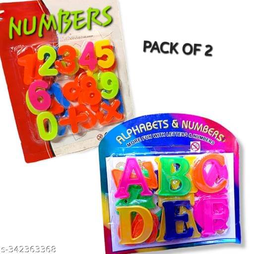     			SufyQuens "123" Numbers & "ABC" Alphabets Learning/Reading Educational Shapes Developments Toys. For Kids (Pack of 2.)
