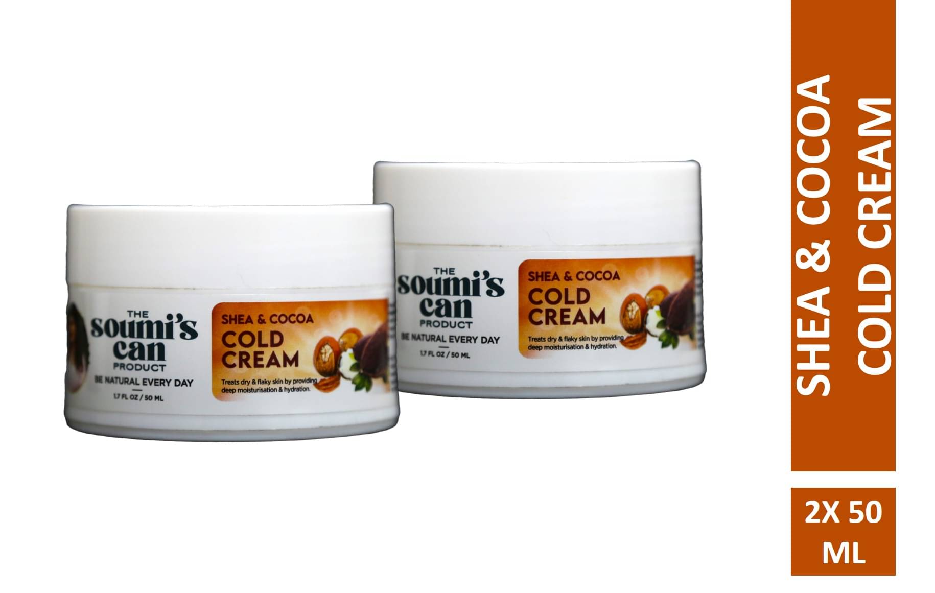     			The Soumi's Can Product Shea & Cocoa Cold Cream Intense Moisturizing, 50ml (Pack of 2)