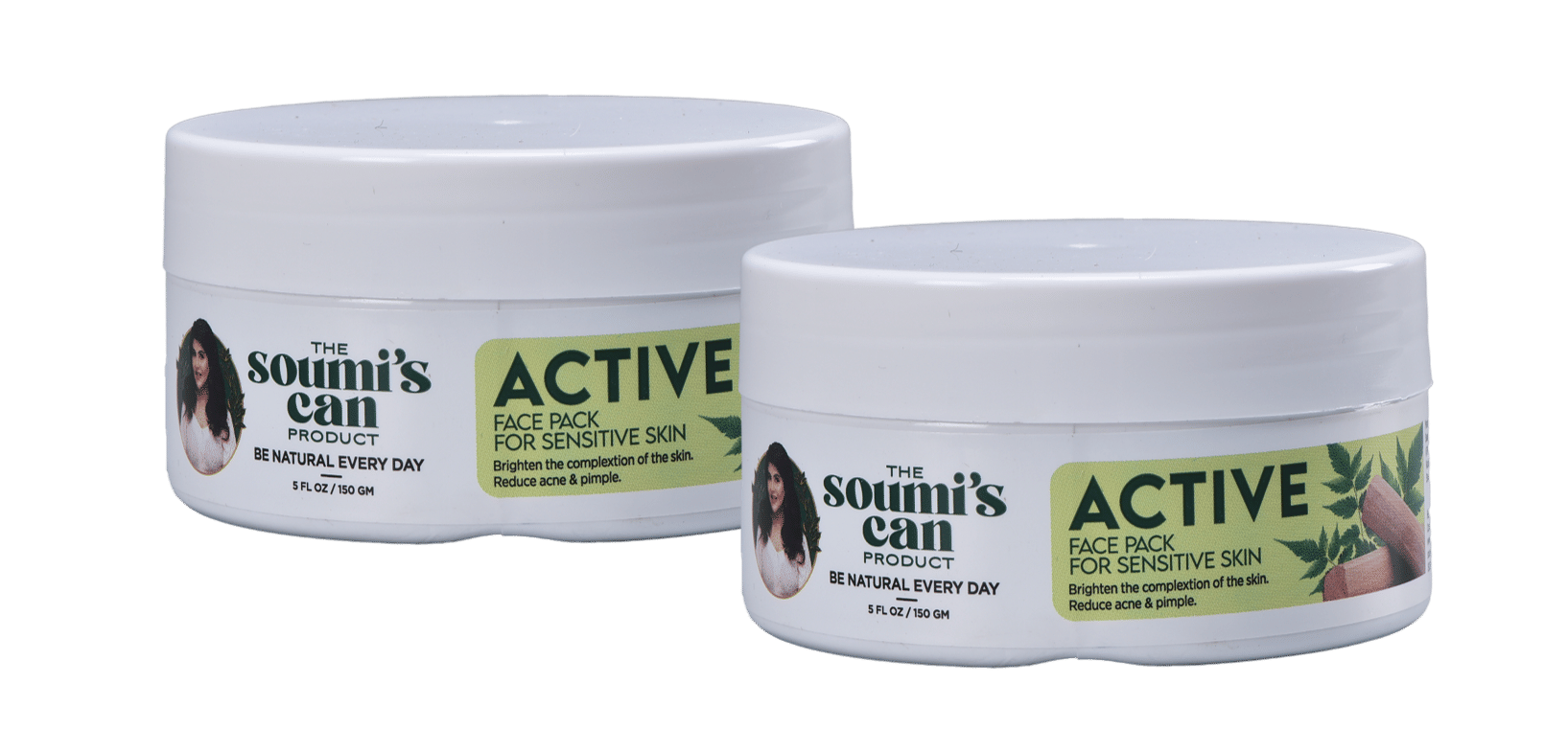     			The Soumi's Can Product Active Face Pack Helps In Acne Prevention, 150gm (Pack of 2)
