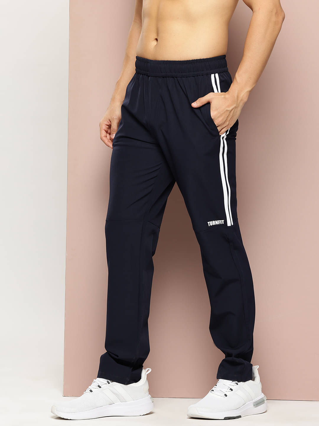     			Turnfit Navy Blue Polyester Men's Trackpants ( Pack of 1 )
