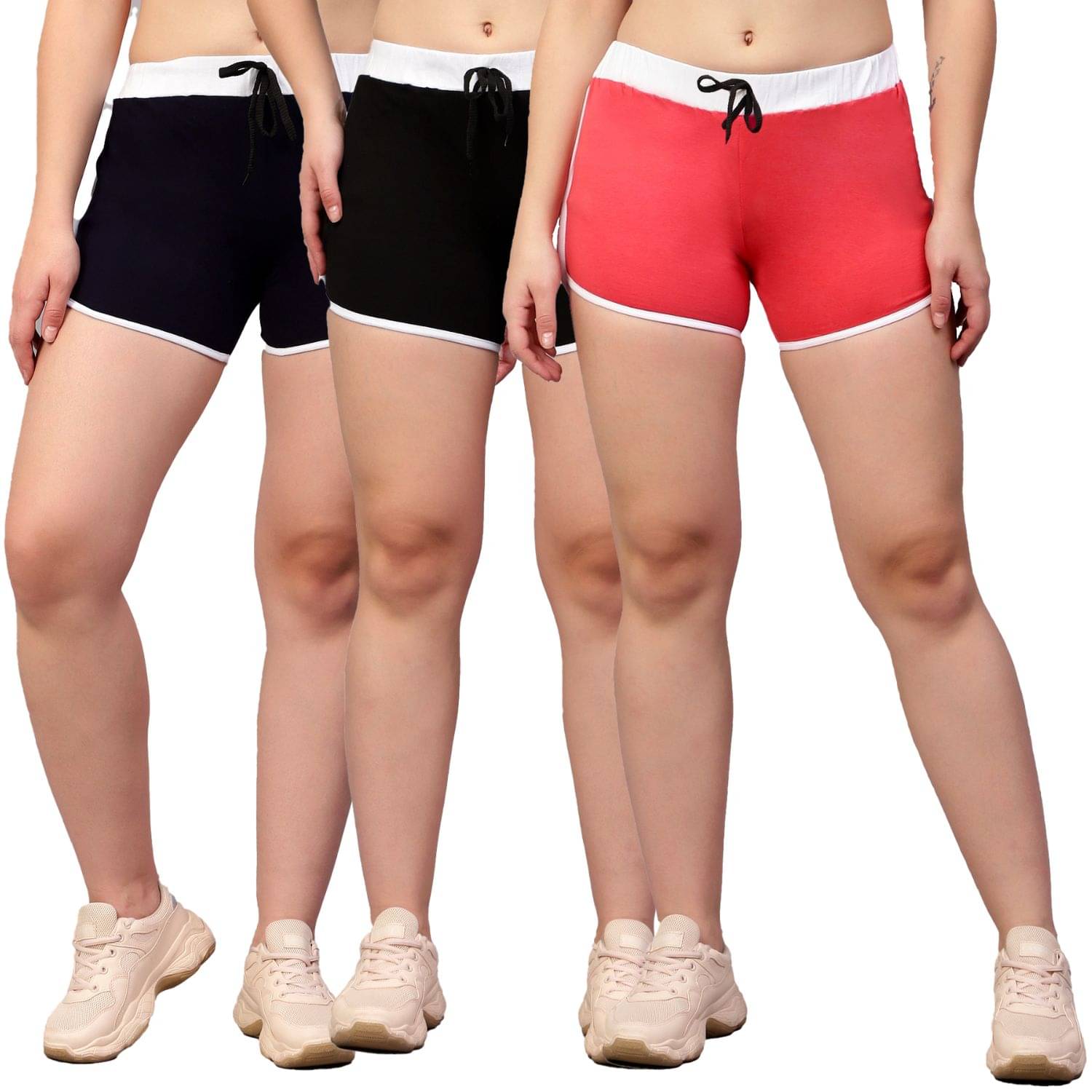     			Volex Cotton Bermuda - Multicolor 3 Pack of 3