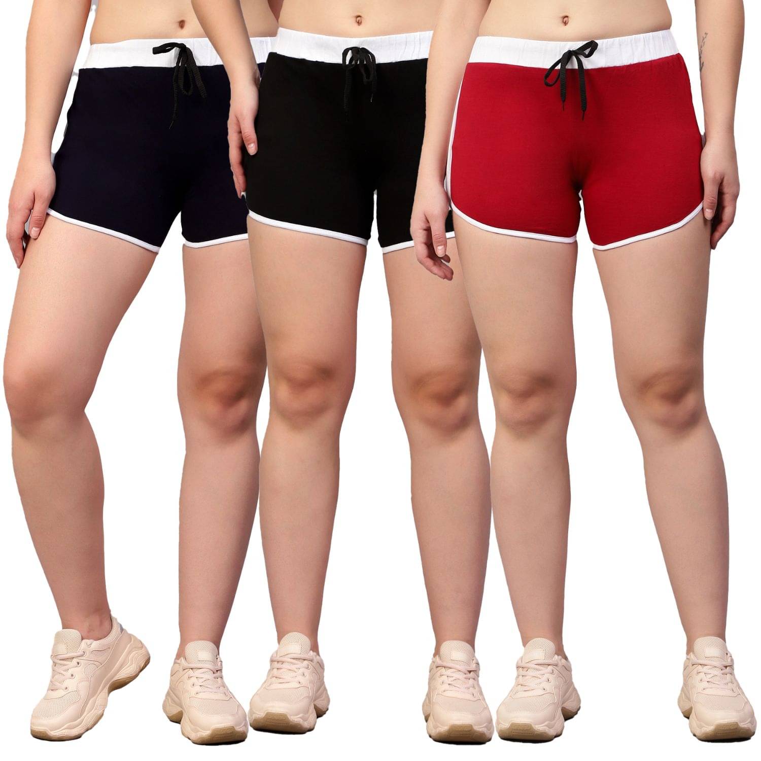     			Volex Cotton Bermuda - Multicolor 3 Pack of 3