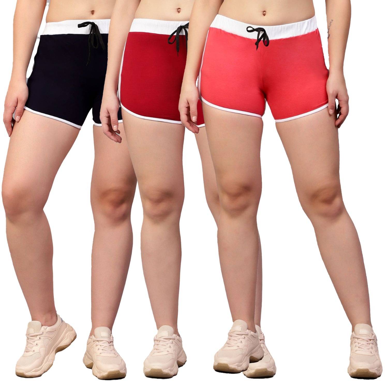     			Volex Cotton Bermuda - Multicolor 3 Pack of 3