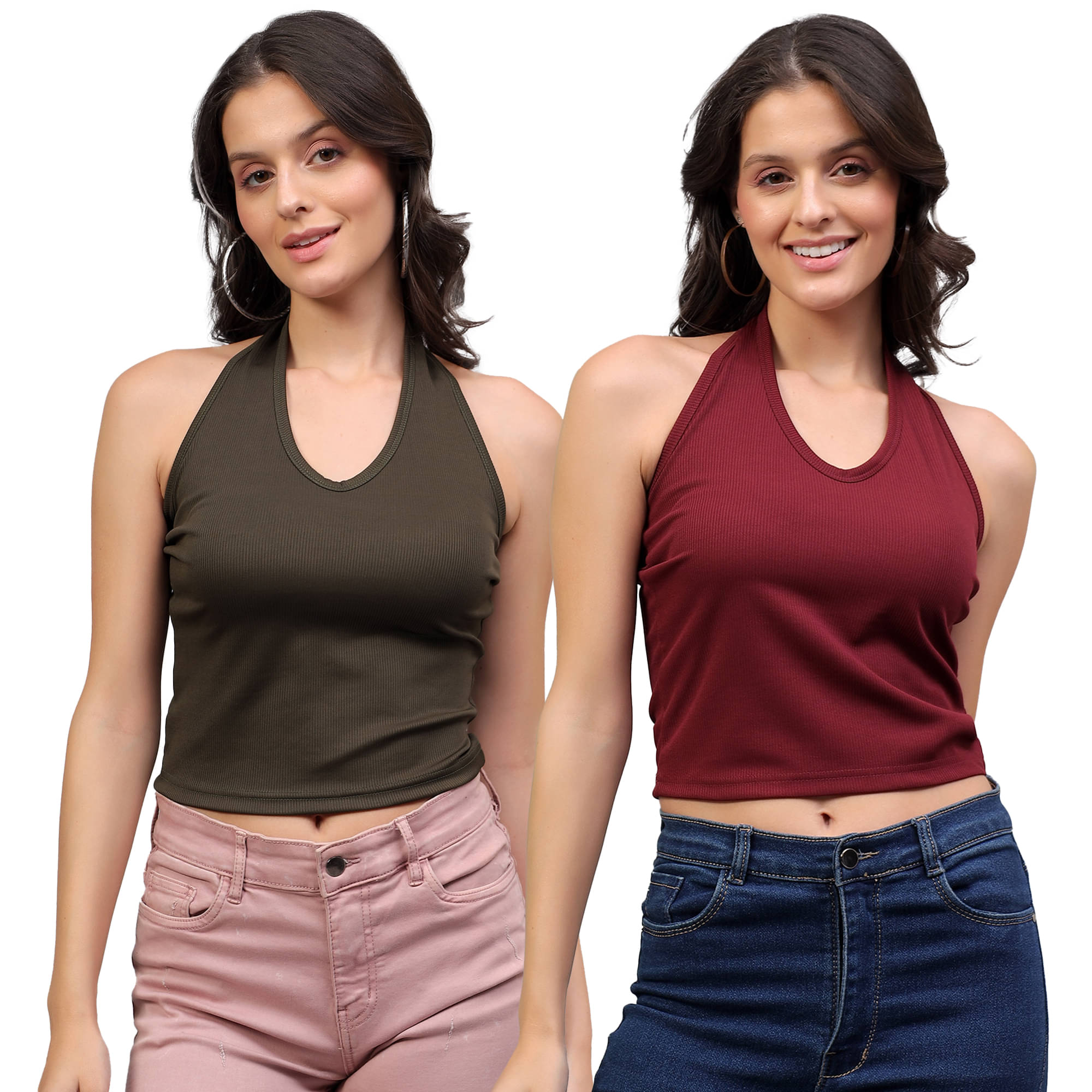     			Volex Women's Cotton Crop Top ( Multi Color )
