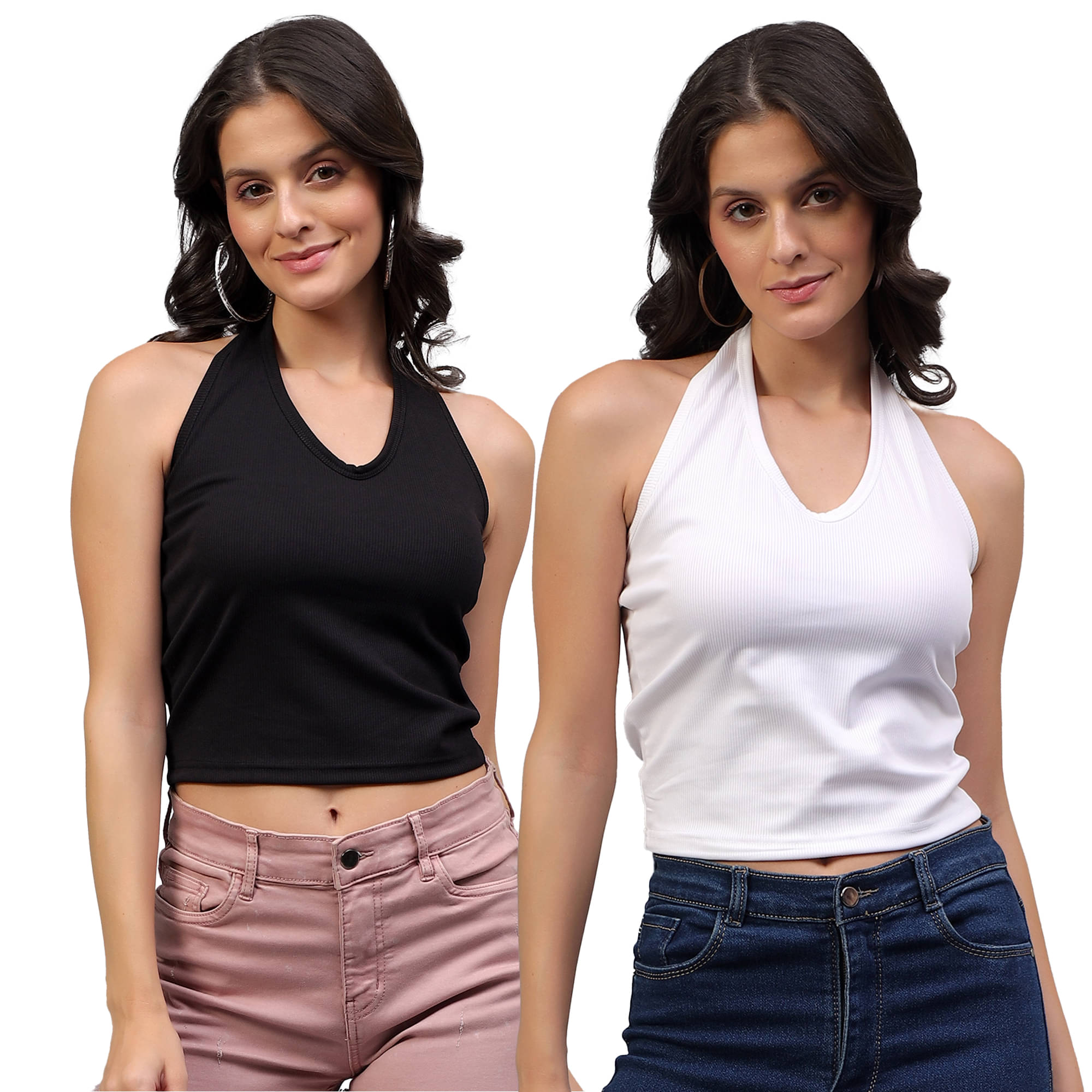     			Volex Women's Cotton Crop Top ( Multi Color )